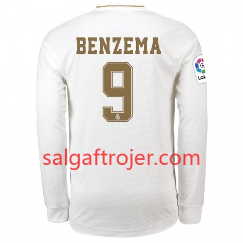 Real Madrid Fodboldtrøjer Karim Benzema 9 Hjemmebanesæt 2019/20 Langærmet Real Madrid Fodboldtrøjer Karim Benzema 9 Hjemmebanesæt 2019/20 Langærmet